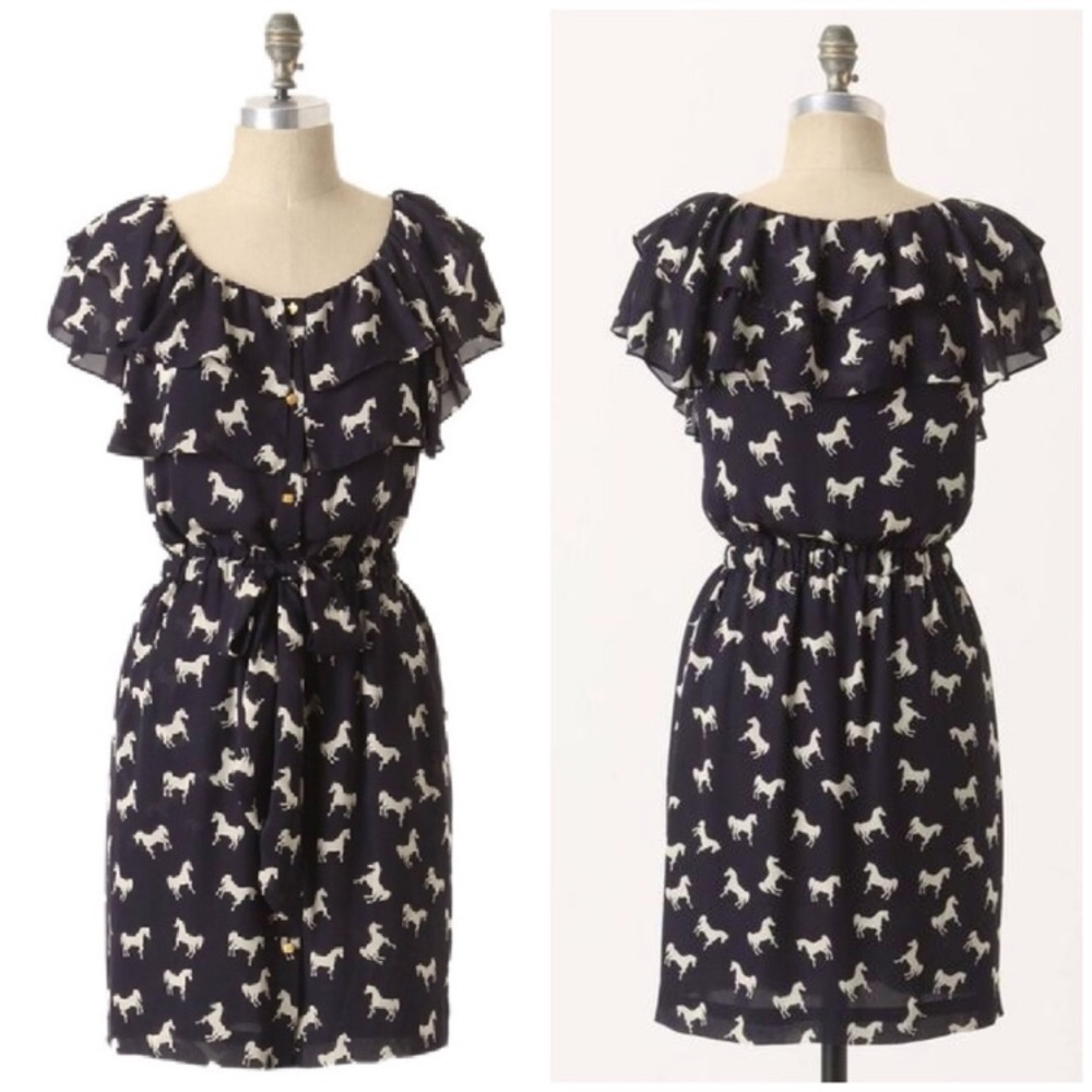 Anthropologie Horse Dress